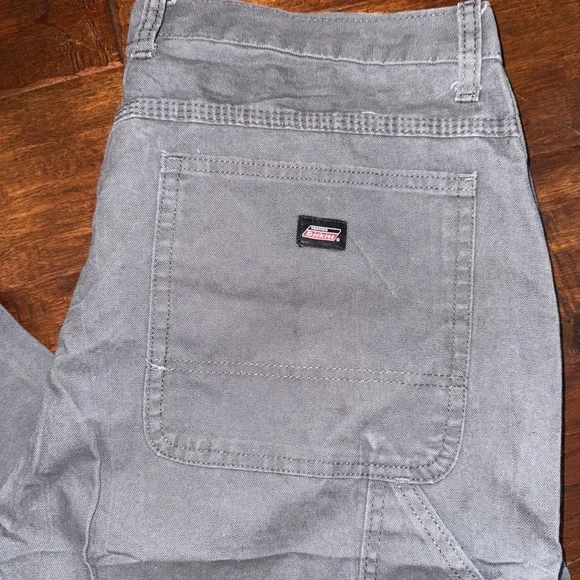 Dickies Carpenter Pants Mens 36x32 Gray Canvas Workwear Utility Painter Pant - Picture 2 of 8